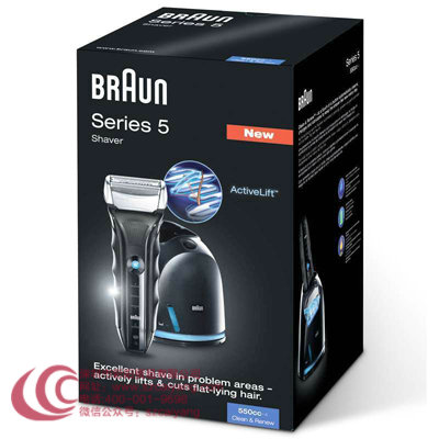 博朗(BRAUN) 剃须刀 550CC-4 充电式 三刀头