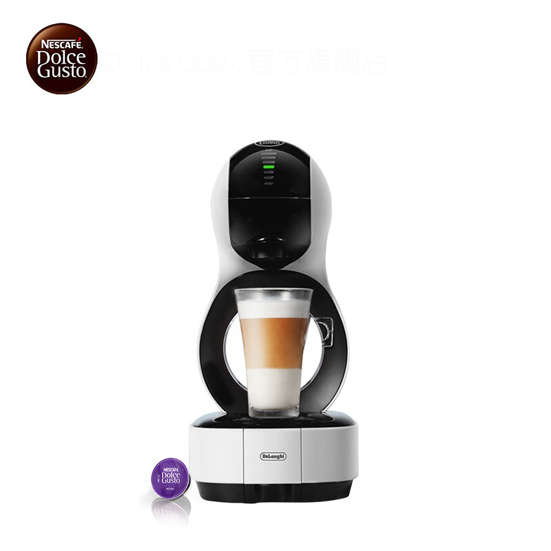 雀巢多趣酷思(Nescafe Dolce Gusto) 入门款咖啡机 家用 全自动胶囊机 Lumio樱桃红/云朵白